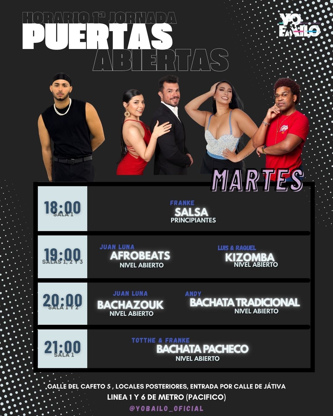 horarios martes
